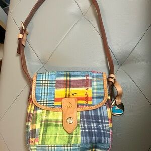 Dooney & Bourke Vintage Y2K Colorful Plaid Ant Picnic Mini Bag